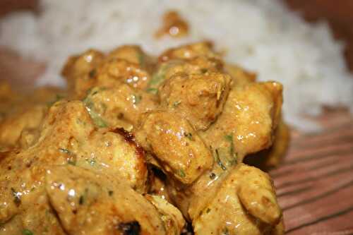 Poulet tikka - plaisirs et gourmandises