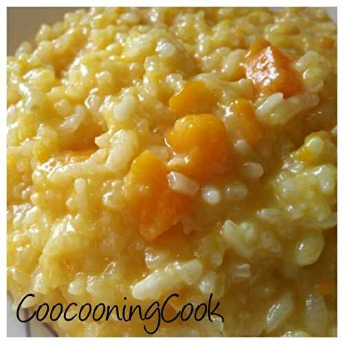 Risotto au potimarron - thermomix - (ou pas) - plaisirs et gourmandises