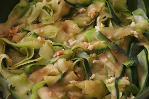 Tagliatelles de courgettes - plaisirs et gourmandises