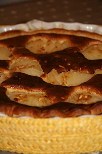 Tarte amandine aux poires et ses pépites caramélisées - plaisirs et gourmandises