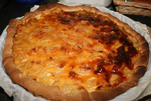 Tarte poires/amandes - plaisirs et gourmandises