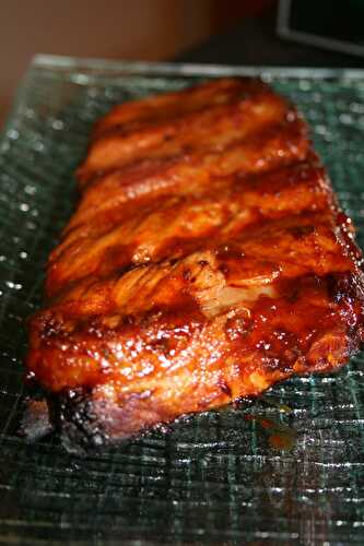 Travers de porc au barbecue - plaisirs et gourmandises