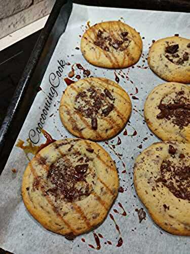 Cookies chocolat et caramel