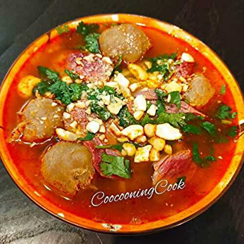 Phô au boeuf et au saté