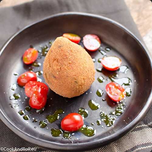 Arancini tomate-mozzarella