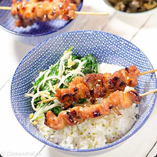 Brochettes Yakitori de poulet