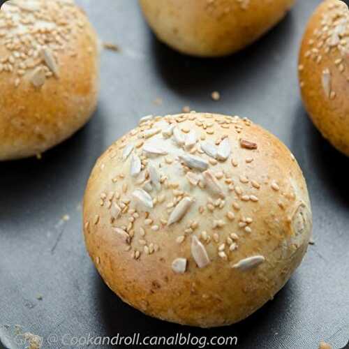 Burger Buns - petits pains gris pour hamburger