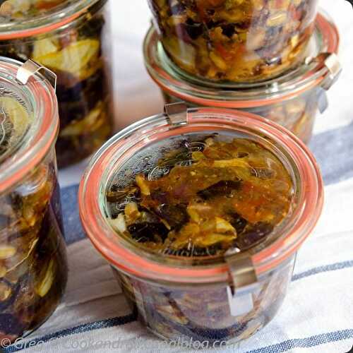 Caponata du soleil Efarmz et mise en bocal