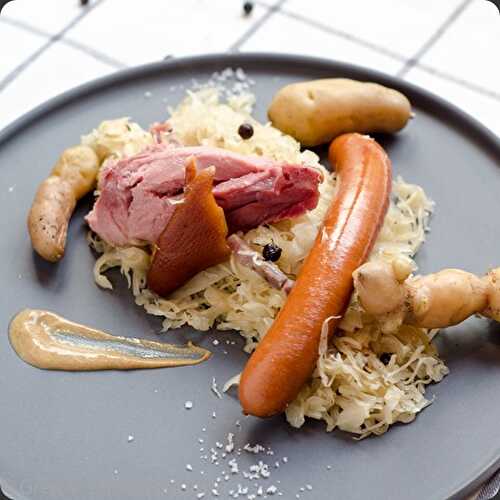 Choucroute au jambonneau fumé