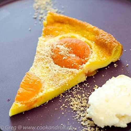 Clafouti au safran de Provence et abricots