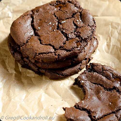 Cookies chocolat, fleur de sel et cœur caramel - Cook'n'Roll