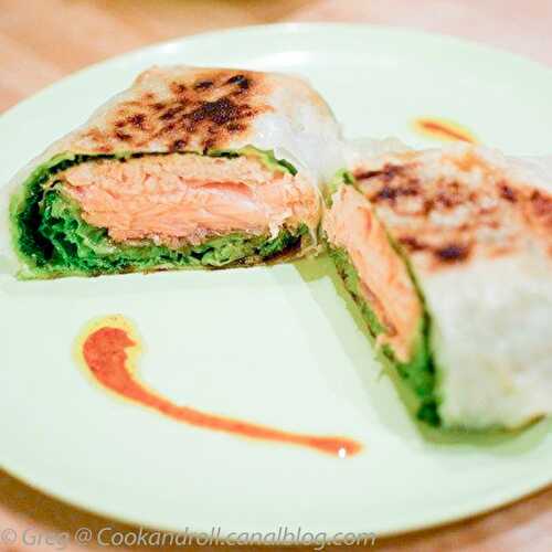 Croustillant de saumon frais au chou vert - Cook'n'Roll