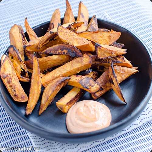 Frites de patates douces au miso blanc