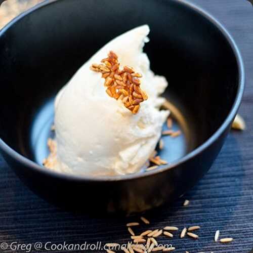 Glace au riz basmati et cardamome