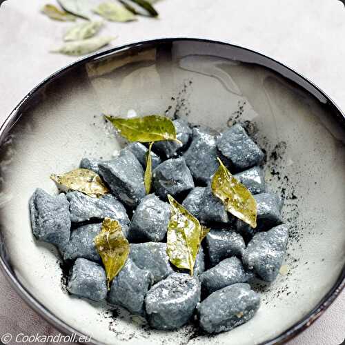 Gnocchi au curry Black Pearl, beurre aux feuilles de curry