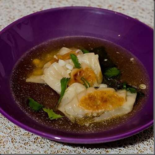 Gyozas au bouillon miso