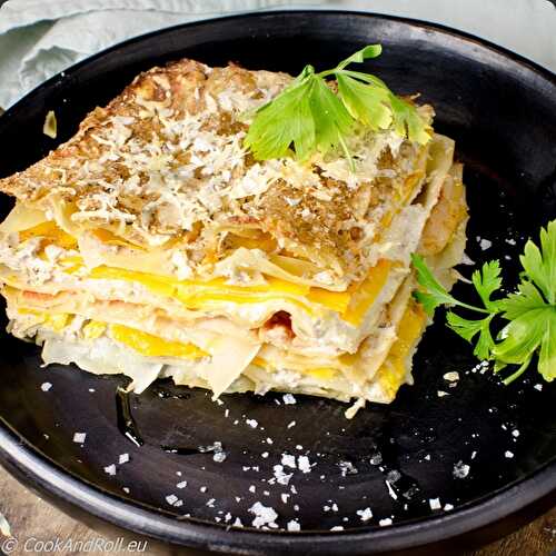 Lasagnes aux courges et champignons