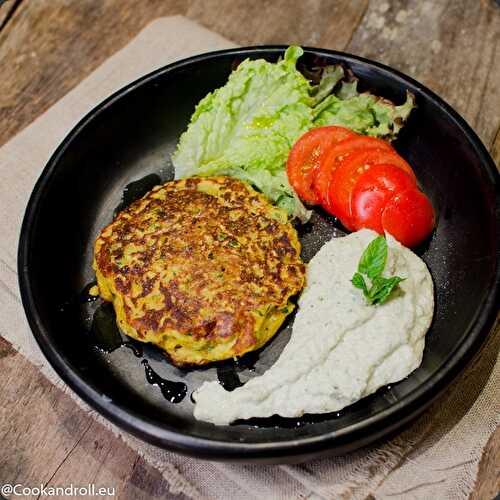 {Livre} Cuisine Vivante... et Galette de courgette et pois chiche, raita de cajou