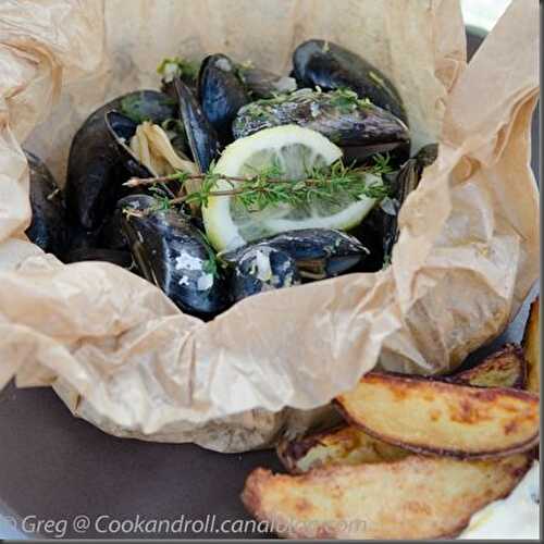 Moules en papillotte