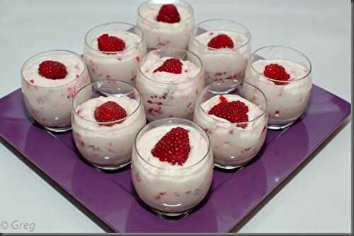 Mousse glacée aux framboises des Filles