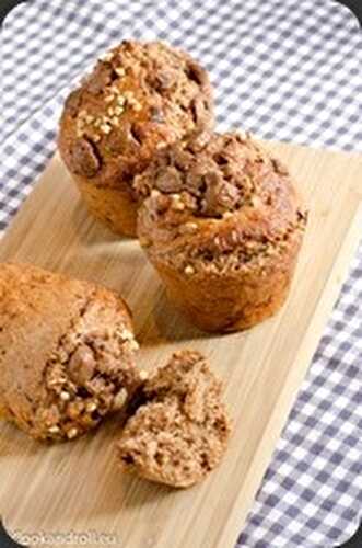 Muffins au porridge choco-banane