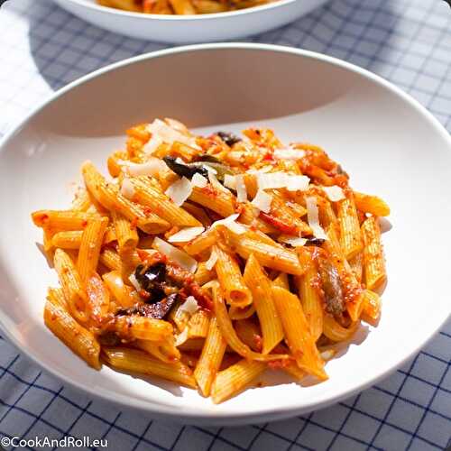 Penne aux légumes de l'été dernier