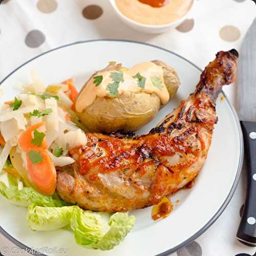 Poulet grillé sauce BBQ au curry