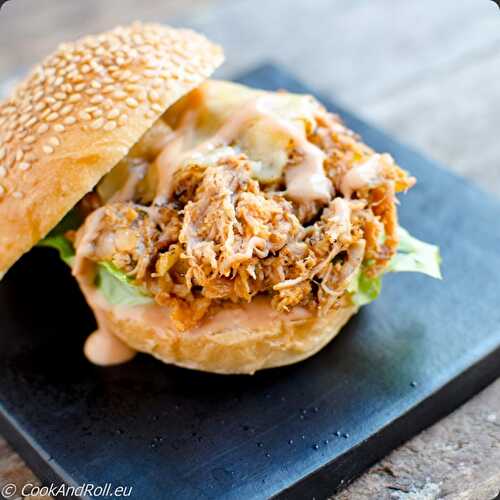 Pulled Pork, slow Barbecooked