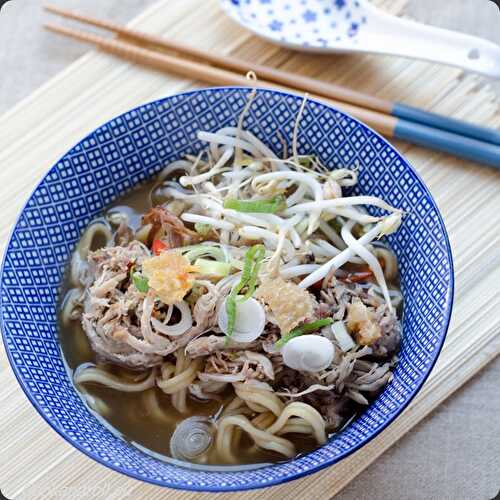 Ramen maison au pulled pork