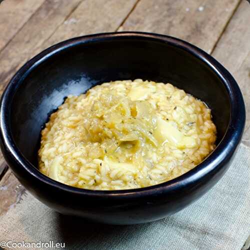 Risotto à la soupe à l'oignon