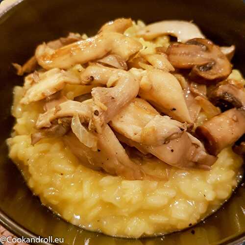 Risotto alla milanese et champignons