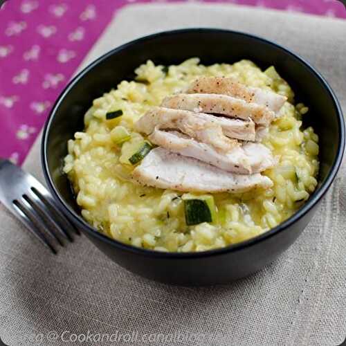 Risotto aux courgettes et safran