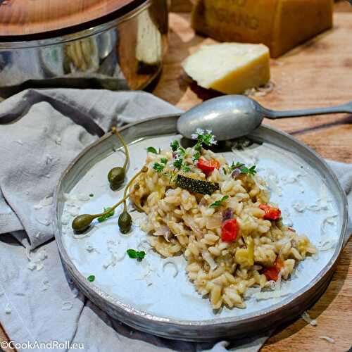 Risotto aux légumes d'été