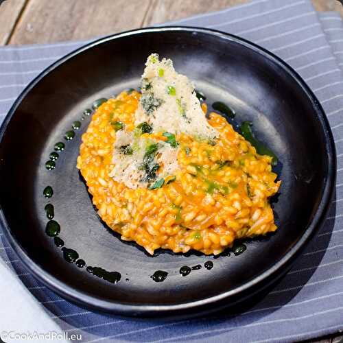 Risotto aux tomates et ail des ours