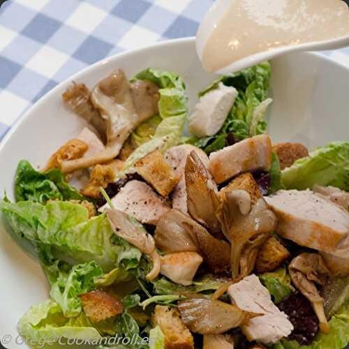 Salade Caesar aux pleurotes blancs