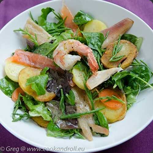 Salade de poissons fumés et salicorne