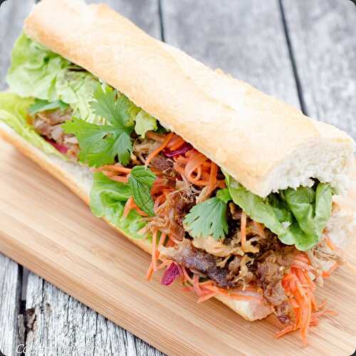 Sandwich Banh Mi au Pulled Pork