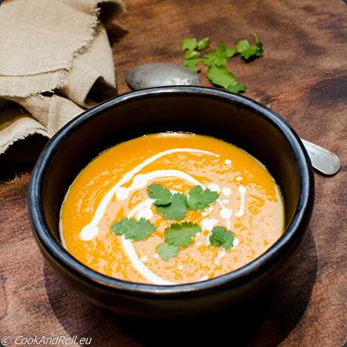 Soupe de courges au lait de coco