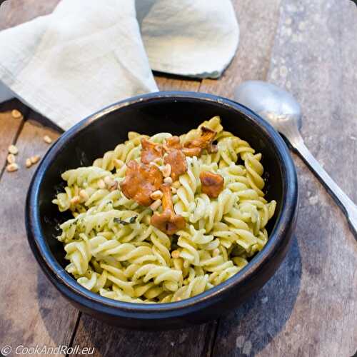 Spirelli Al Dente au pesto de basilic et girolles