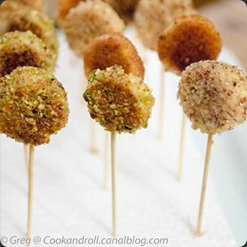 Sucettes de boudin blanc