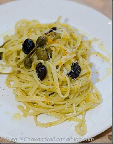 Tagliatelle aux oranges et câprons