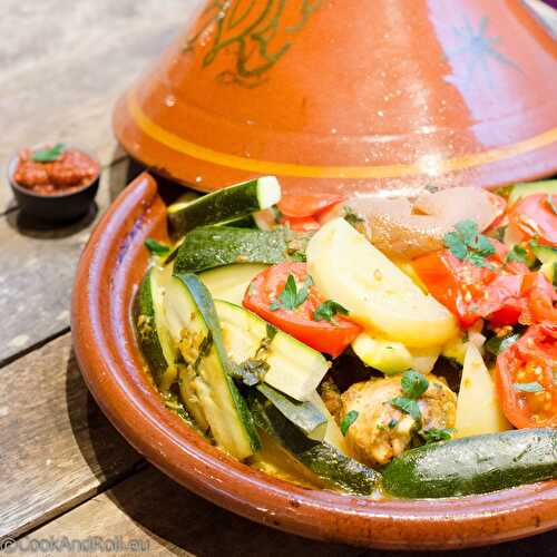 Tajine de poulet aux courgettes