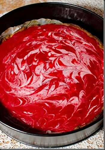 Tarte fraîche aux framboises