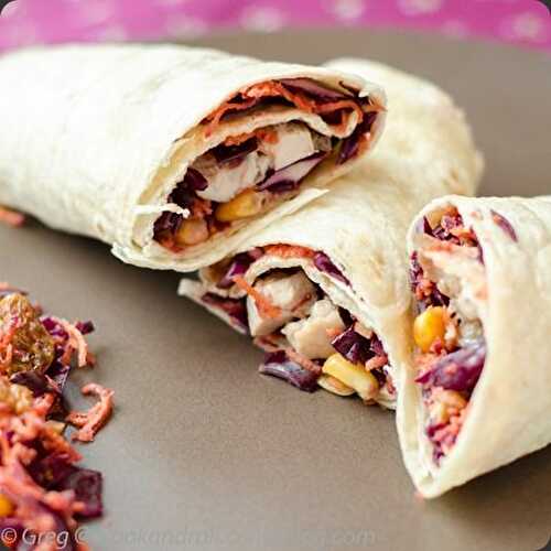 Wraps à la Red Coleslaw