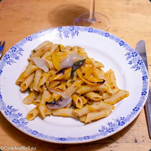 Penne d'épeautre au butternut rôti