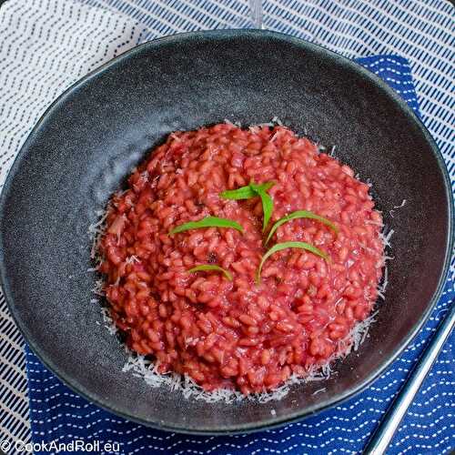 Risotto à la betterave rouge et estragon