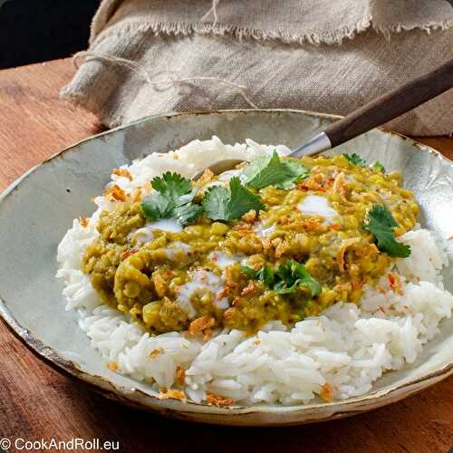 Dahl de lentilles corail au rice cooker