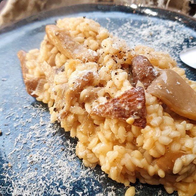 Risotto au miso et champignons