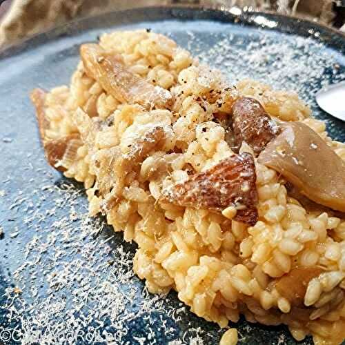 Risotto au miso et champignons