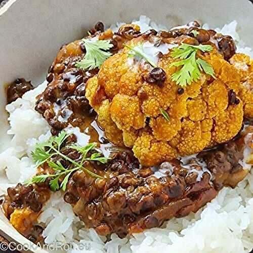 Curry de chou-fleur et lentilles